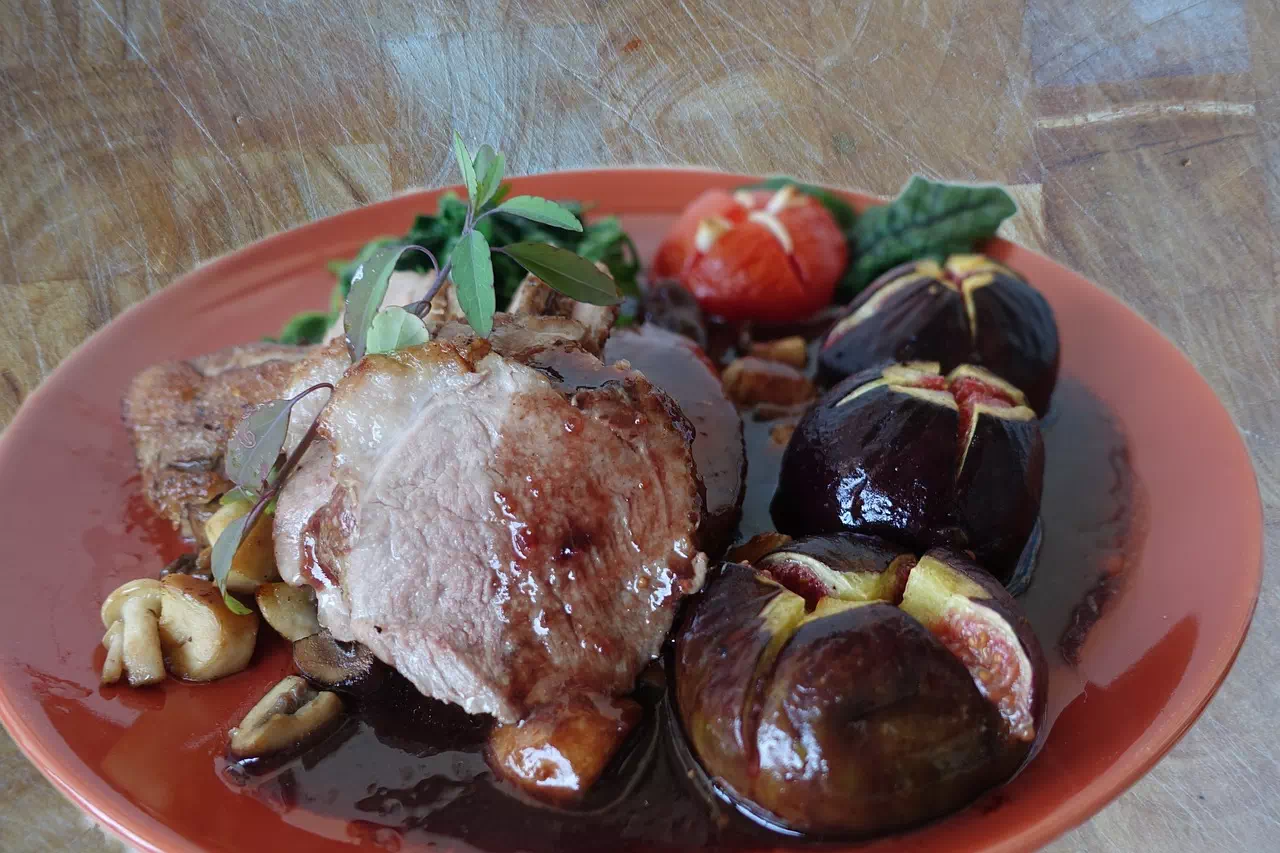 Magret de canard gras au figues